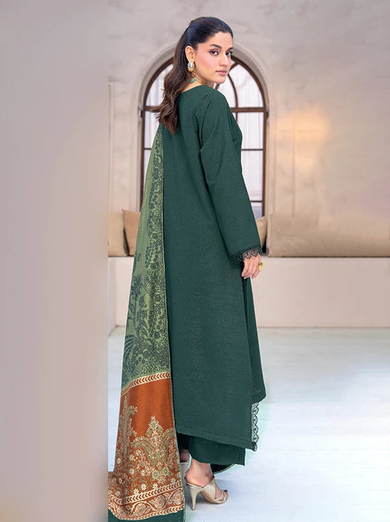 MIRAAS Wool Touch Peach Unstitched Collection'26 by Riaz Arts (D-05)