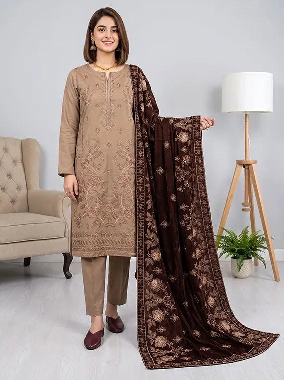 MODERN Luxury Embroidery Peach Winter Collection'26 Vol-170 (D-04)