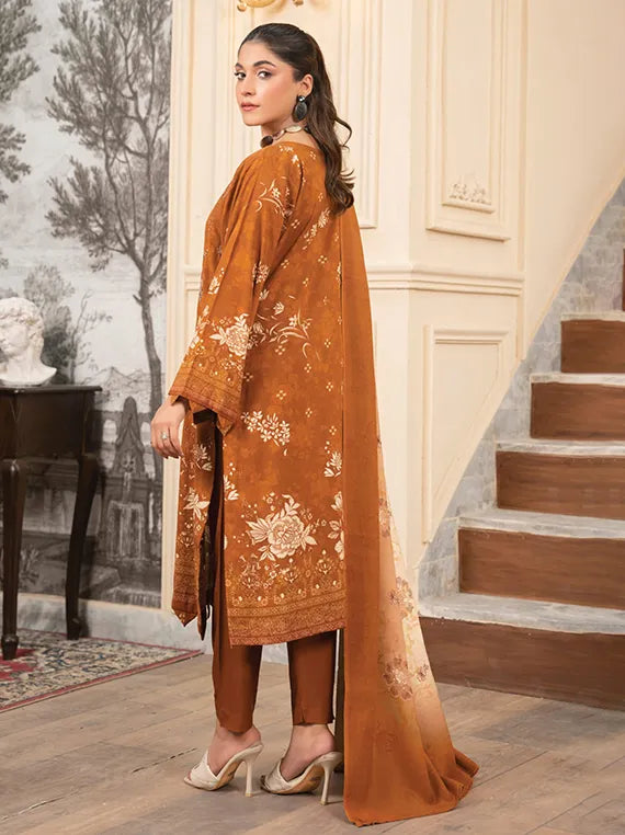MODERN Printed Embroidered Dhanak Collection 2025 Vol-142 (MD-06)