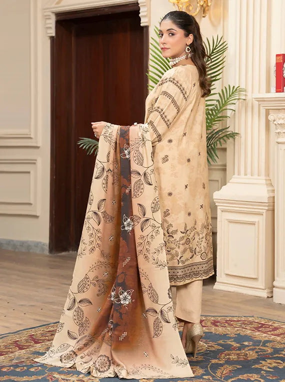 MODERN Printed Embroidered Dhanak Collection 2025 Vol-142 (MD-08)