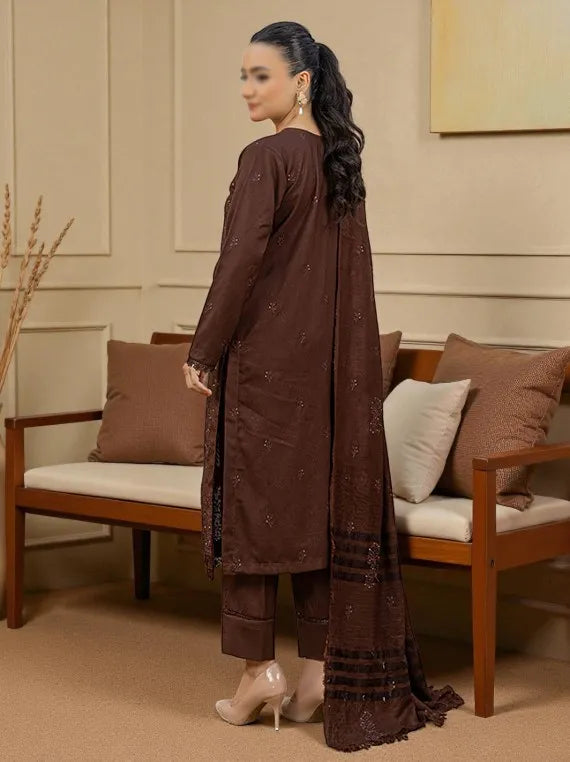 MOMENTS by Fantak Embroidered Dhanak Collection 2025 (D-06)