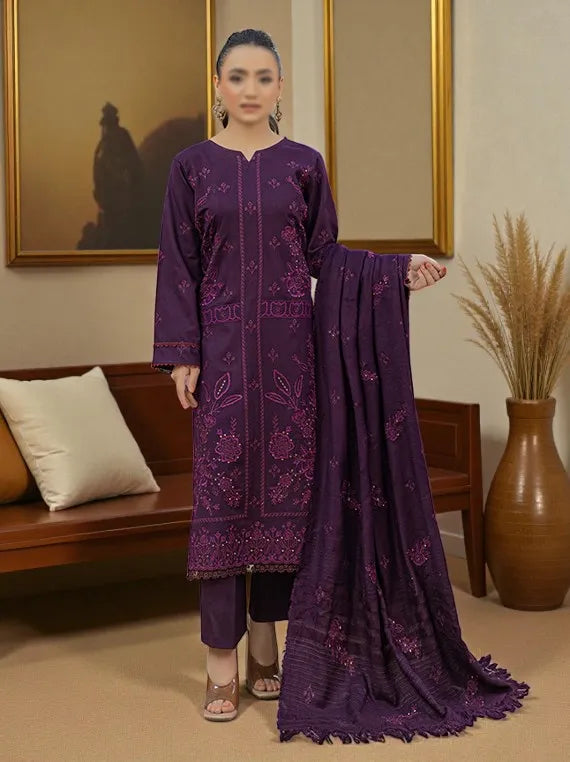 MOMENTS by Fantak Embroidered Dhanak Collection 2025 (D-08)