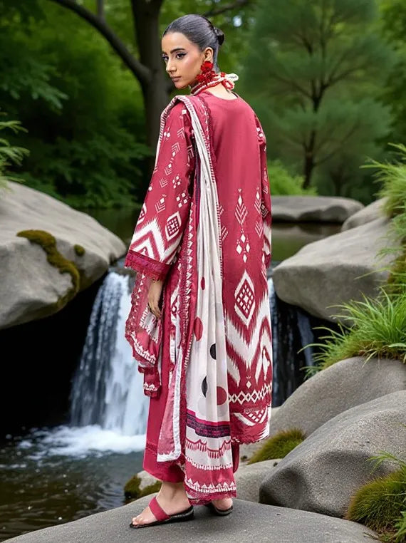 MONSOON by Alzohaib Printed Cambric Collection 2025 Vol-02 (D-01)