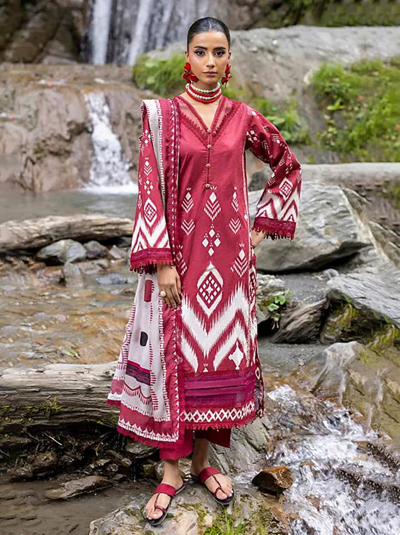 MONSOON by Alzohaib Printed Cambric Collection 2025 Vol-02 (D-01)