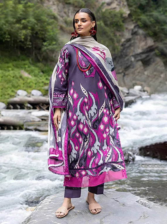 MONSOON by Alzohaib Printed Cambric Collection 2025 Vol-02 (D-09)