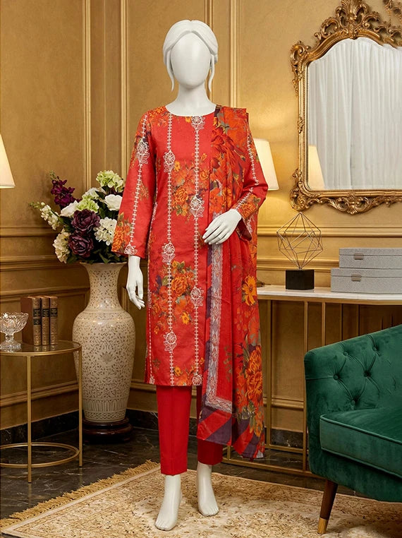 MOON by Abc Embroidered Slub Lawn Collection 2026 (D-04)