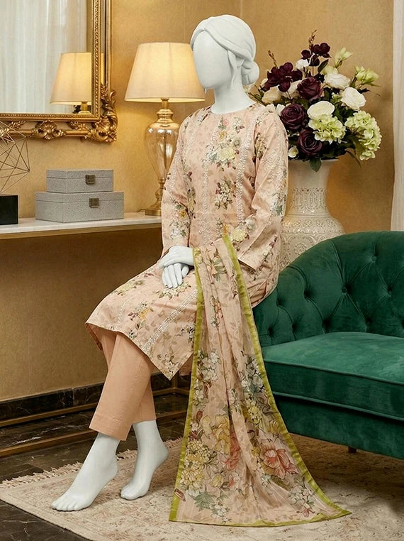 MOON by Abc Embroidered Slub Lawn Collection 2026 (D-10)