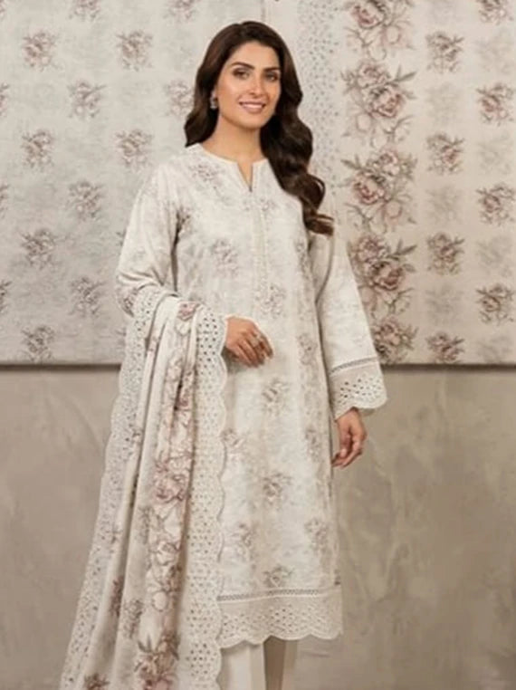 MOONA by HH Printed Embroidered Lawn Collection 2026 Vol-100 (D-01)