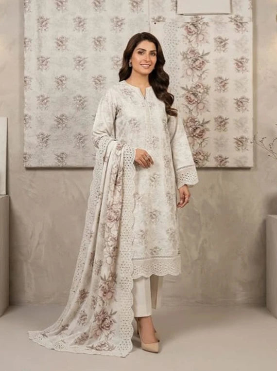 MOONA by HH Printed Embroidered Lawn Collection 2026 Vol-100 (D-01)