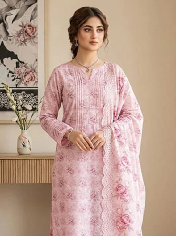 MOONA by HH Printed Embroidered Lawn Collection 2026 Vol-100 (D-03)