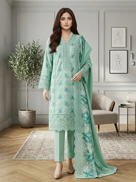 MOONA by HH Printed Embroidered Lawn Collection 2026 Vol-100 (D-04)