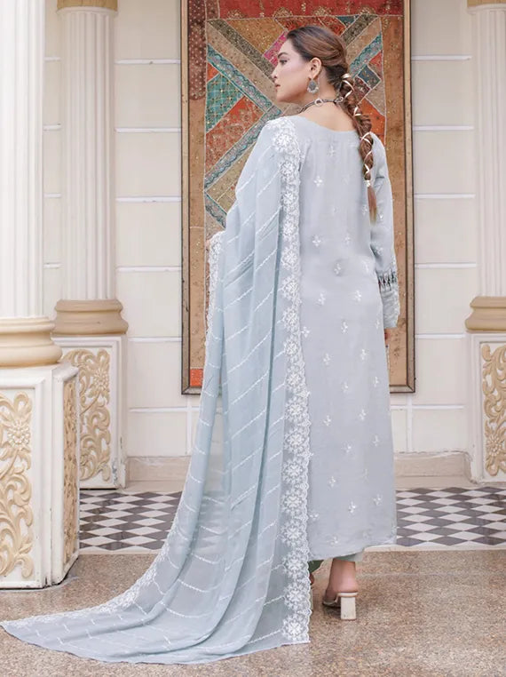 MOR-E-PIYA Embroidered Karandi Collection 2025 by Manizay (D-01)