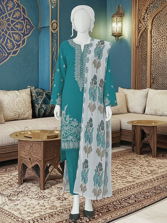 MORNI by ABC Embroidered Lawn Collection 2026 (D-06)