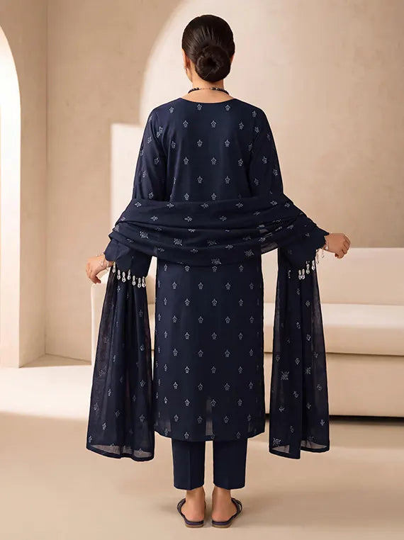 MUSKAN by NUR Embroidered Peach Leather Unstitched Collection'26 (D-04)