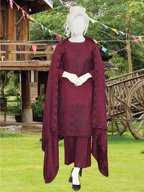 Maheen By ABC Embroidered Dhanak Collection 2025 Vol-02 (D-08)