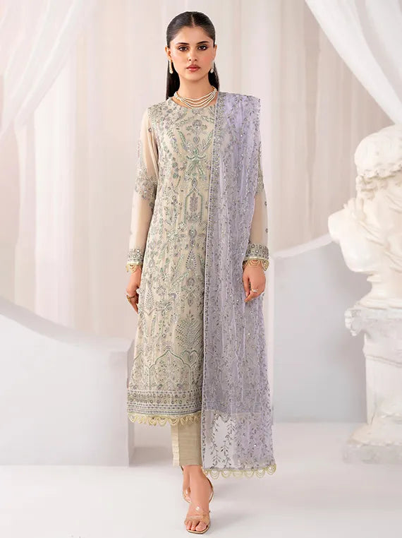 Maheer Festive Formals by Zarif Embroidered Net Collection 2025