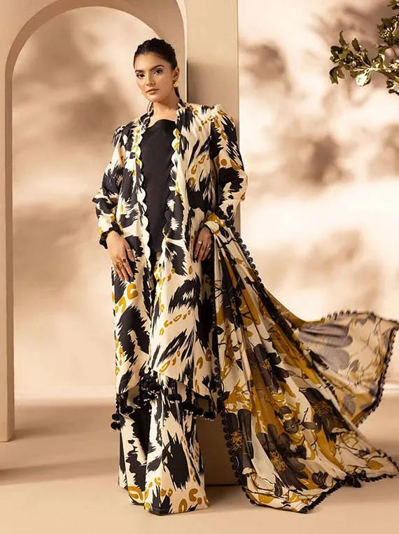 Mahmal Printed Bana Dora Staple Collection 2025 By Lamisah (D-01)