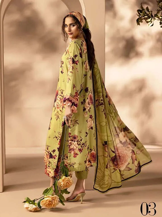 Mahmal Printed Bana Dora Staple Collection 2025 By Lamisah (D-03)