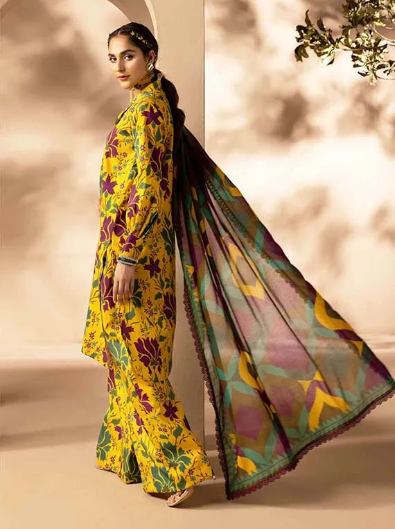 Mahmal Printed Bana Dora Staple Collection 2025 By Lamisah (D-08)