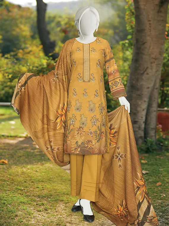 Maiza Embroidered Printed Peach Collection 2025 Vol-02 By ABC (D-02)