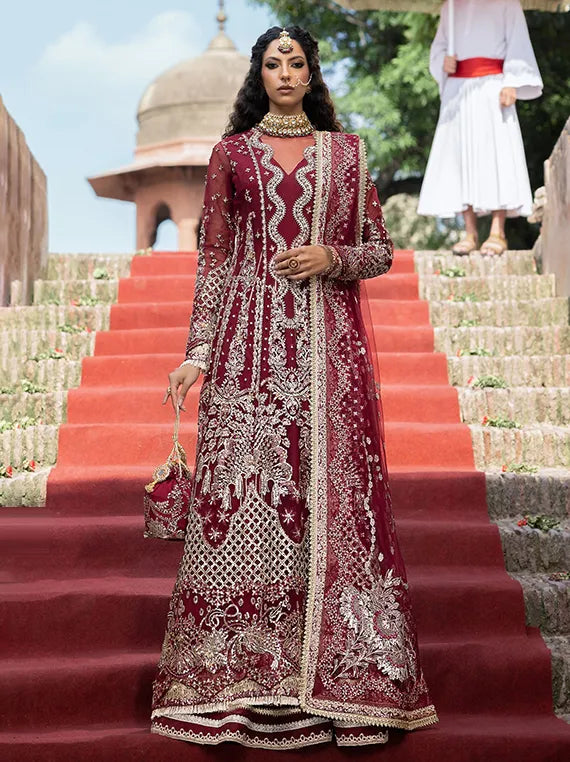 Majestic Embroidered Organza Chiffon Collection 2026 (AALAM ZEB)