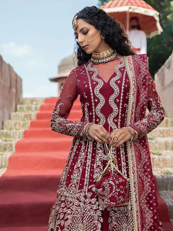 Majestic Embroidered Organza Chiffon Collection 2026 (AALAM ZEB)