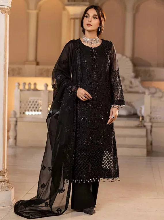 Majestic Embroidered Organza Chiffon Collection 2026 (LCZ-308)