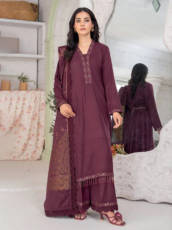 Makhmal by Riaz Arts Cotrai Velvet Unstitched Collection 2026 (D-02)