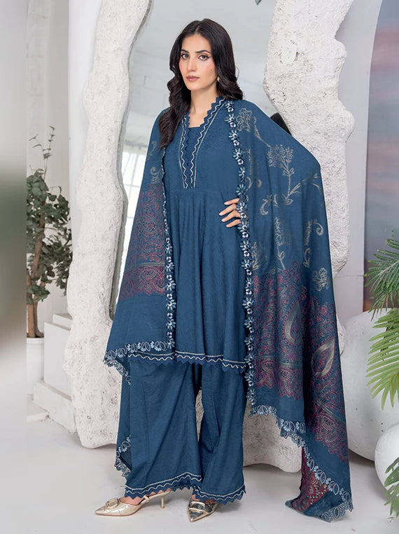 Makhmal by Riaz Arts Cotrai Velvet Unstitched Collection 2026 (D-03)