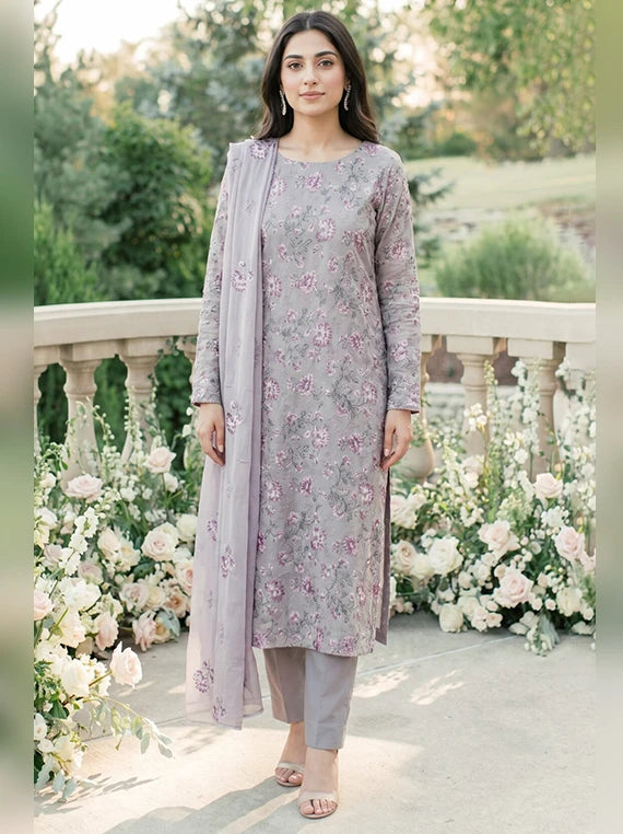 Manizay By Hayat Embroidered Karandi Collection 2026 (D-02)