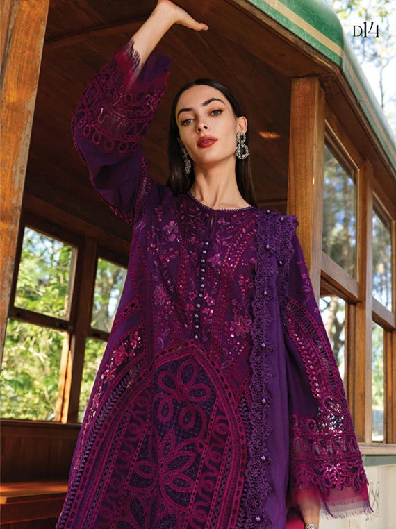 Maria.B Eid Luxury Embroidered Lawn Collection 2026 (D-14)