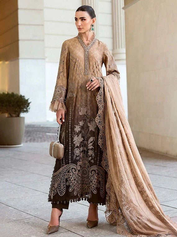Maria.B Luxury Embroidered Lawn Collection 2026 (1A)