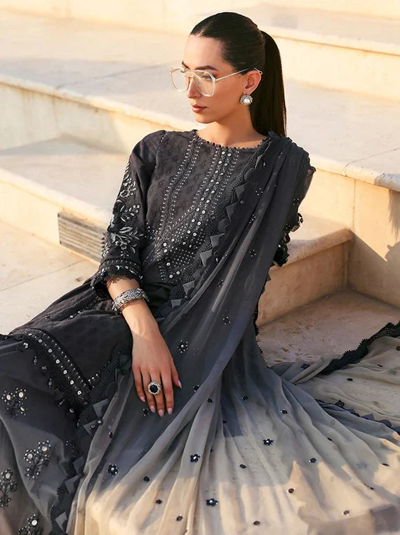 Maria.B Luxury Embroidered Lawn Collection 2026 (2B)