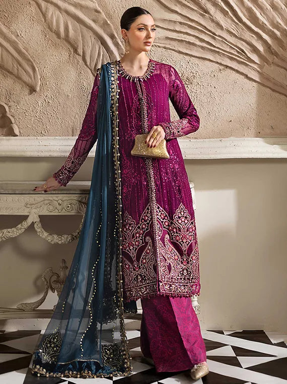 Maria B Embroidered Chiffon Collection 2025 (MPC-25-102)