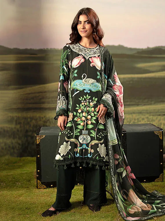 Maria B M-Basics Arabic Lawn Collection 2025 (MB-PFUS25-04A)