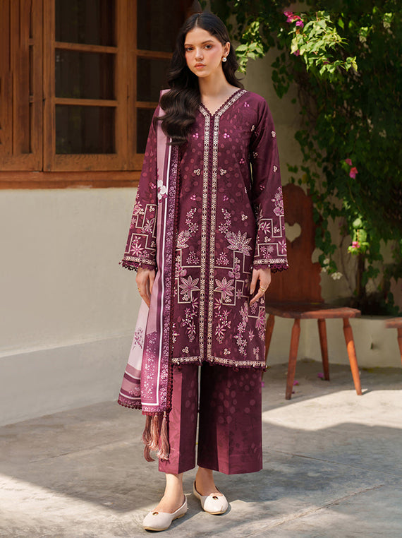 Multi-Brand Winter Collection 2026 (Farasha-10-MAUVE-CREAM)