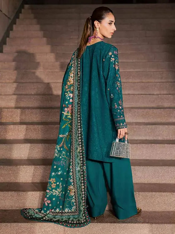 Maya Linen by Nureh Embroidered Unstitched Collection'26 (NW-126)
