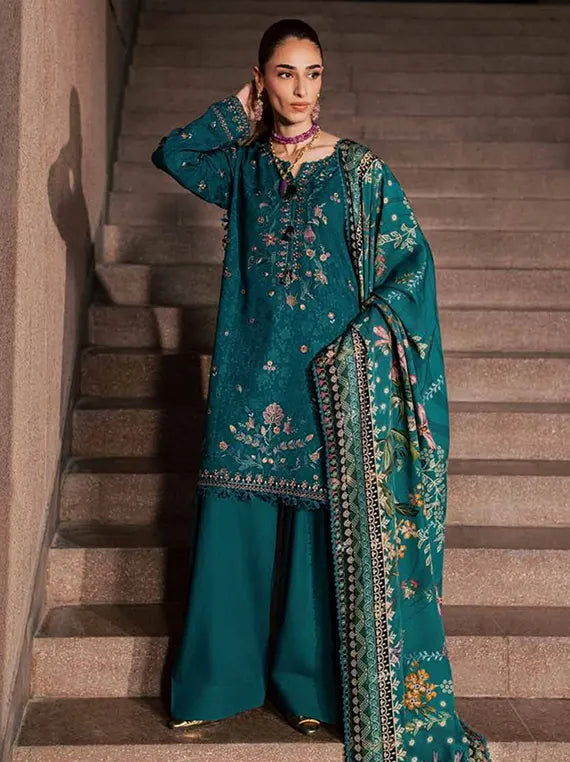Maya Linen by Nureh Embroidered Unstitched Collection'26 (NW-126)