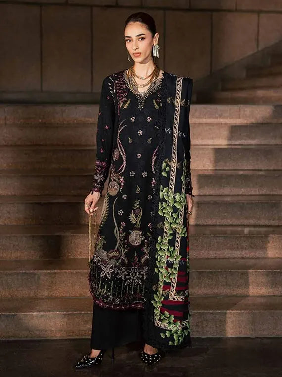 Maya Linen by Nureh Embroidered Unstitched Collection'26 (NW-128)
