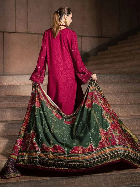 Maya Linen by Nureh Embroidered Unstitched Collection'26 (NW-130)