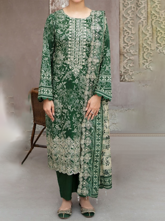 Mehak Printed Embroidered Lawn Collection 2026 (D-05)