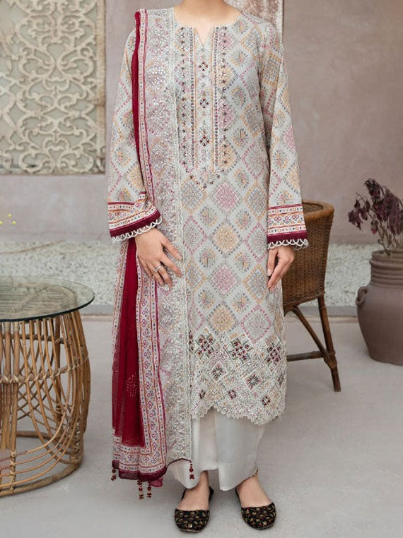 Mehak Printed Embroidered Lawn Collection 2026 (D-06)