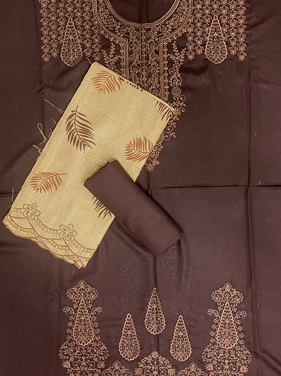 Mehfil Embroidered Fancy Dhanak Edit 2025 By ABC Vol-25DB37 (D-03)