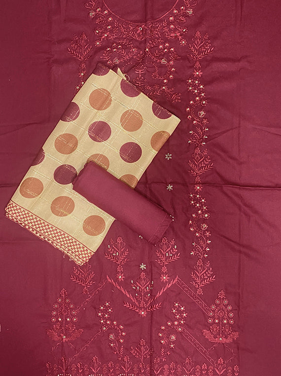 Mehfil Embroidered Fancy Dhanak Edit 2025 By ABC Vol-25DB37 (D-06)