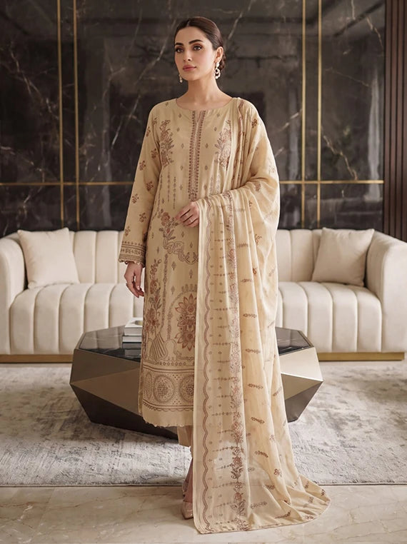 Mehwar by Manizay Premium Karandi Collection 2026 (D-03)
