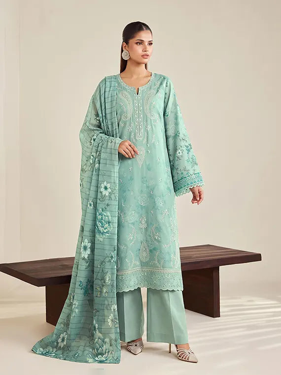 Melina by Fantak Peach Unstitched Collection'26 Vol-1020 (D-03)