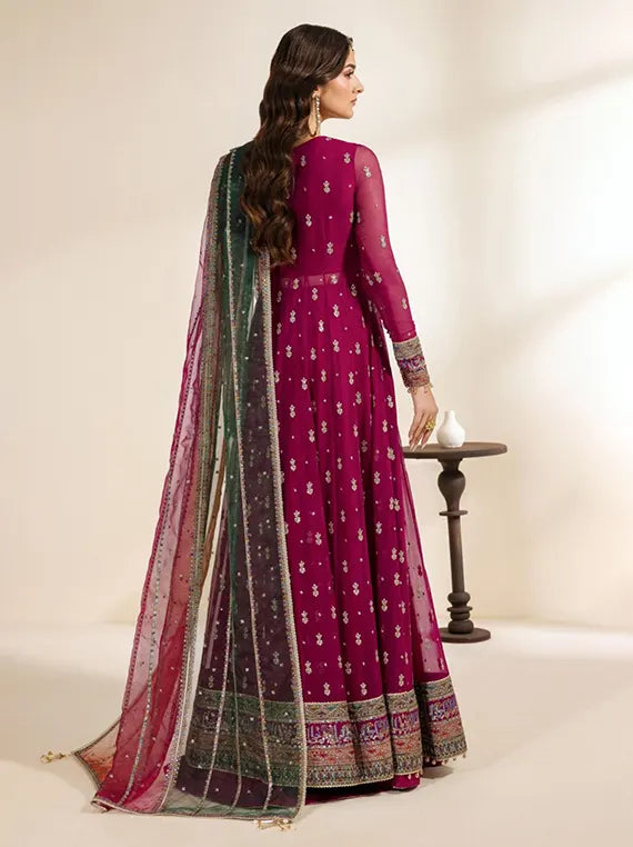Meraki by Zarif Embroidered Chiffon Collection 2026 (ZR-MEK-01)