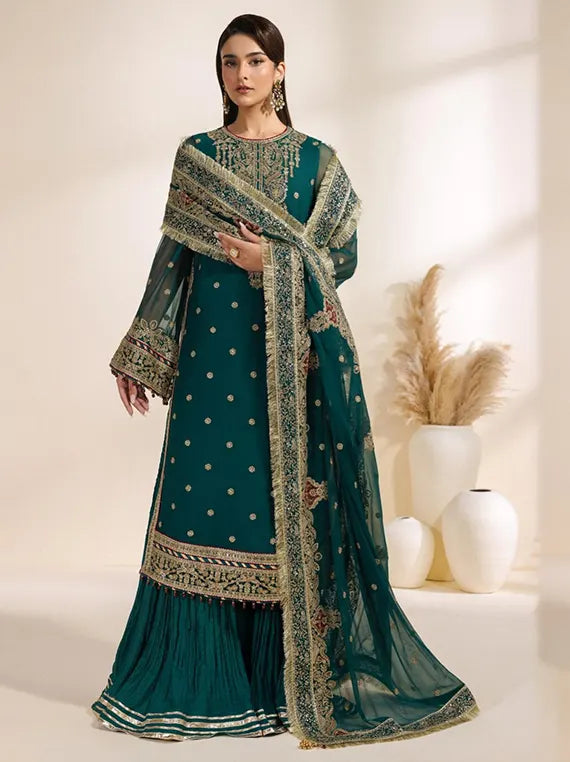 Meraki by Zarif Embroidered Chiffon Collection 2026 (ZR-MEK-05)