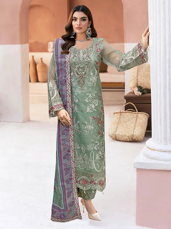 Minhal Luxury Organza Collection 2025 Vol-13 By Ramsha (M-1302)