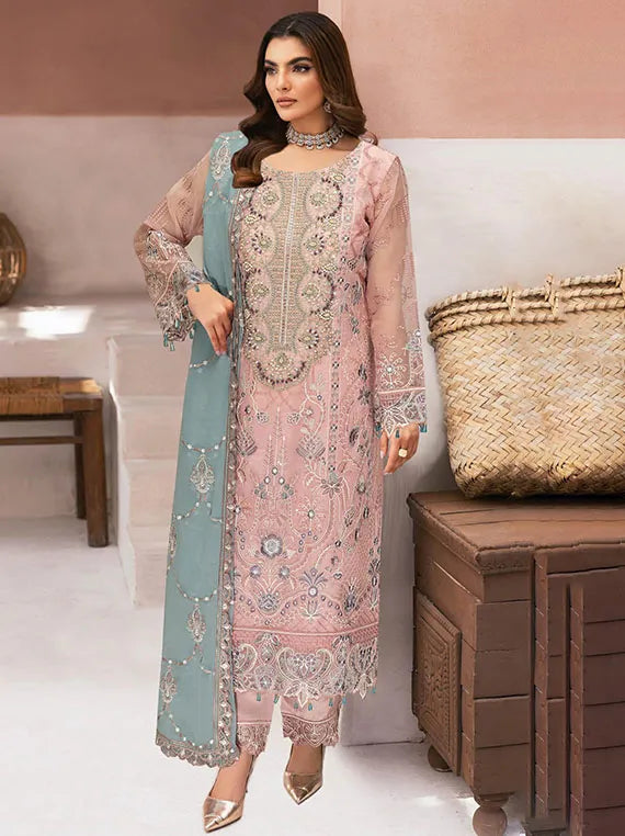 Minhal Luxury Organza Collection 2025 Vol-13 By Ramsha (M-1307)